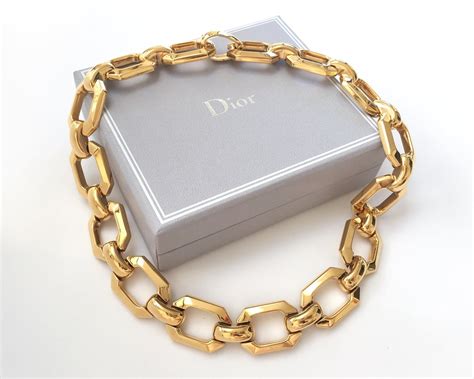 christian dior collar necklace|christian dior chunky necklace.